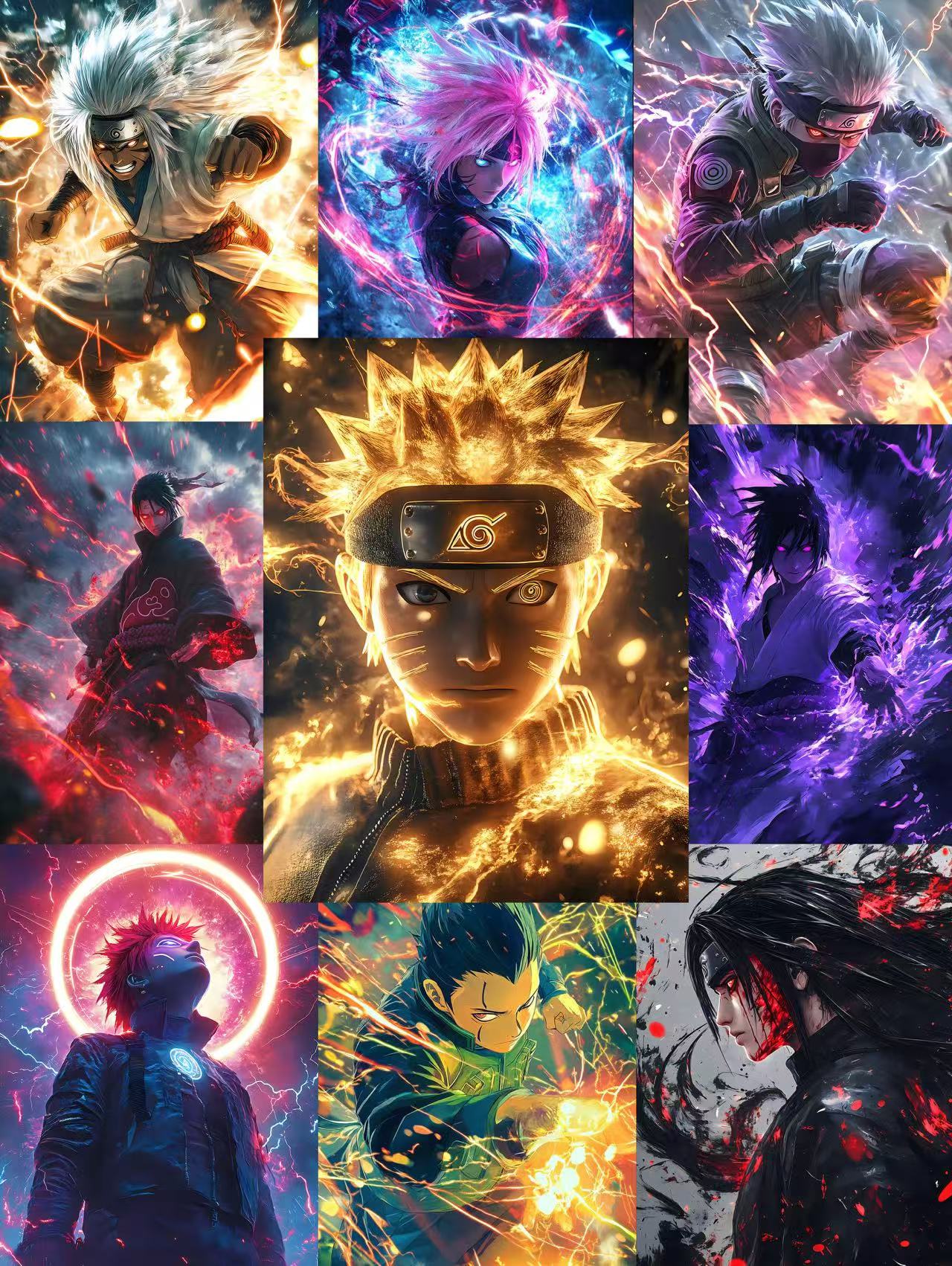 Naruto Mobile Wallpaper Collection HD 6K 500 Images (Discount First 50 Orders)